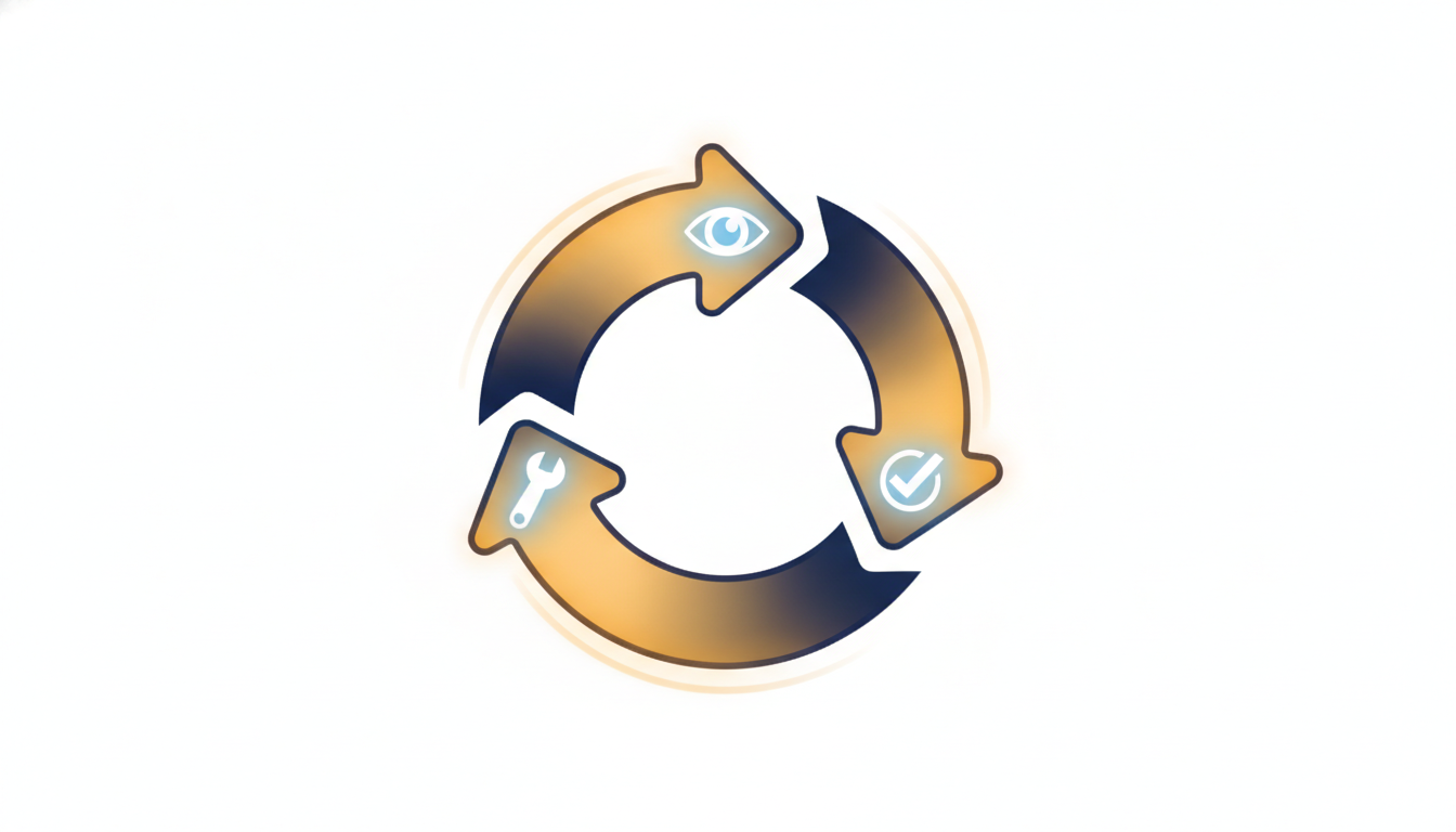Read, act, verify — a continuous loop