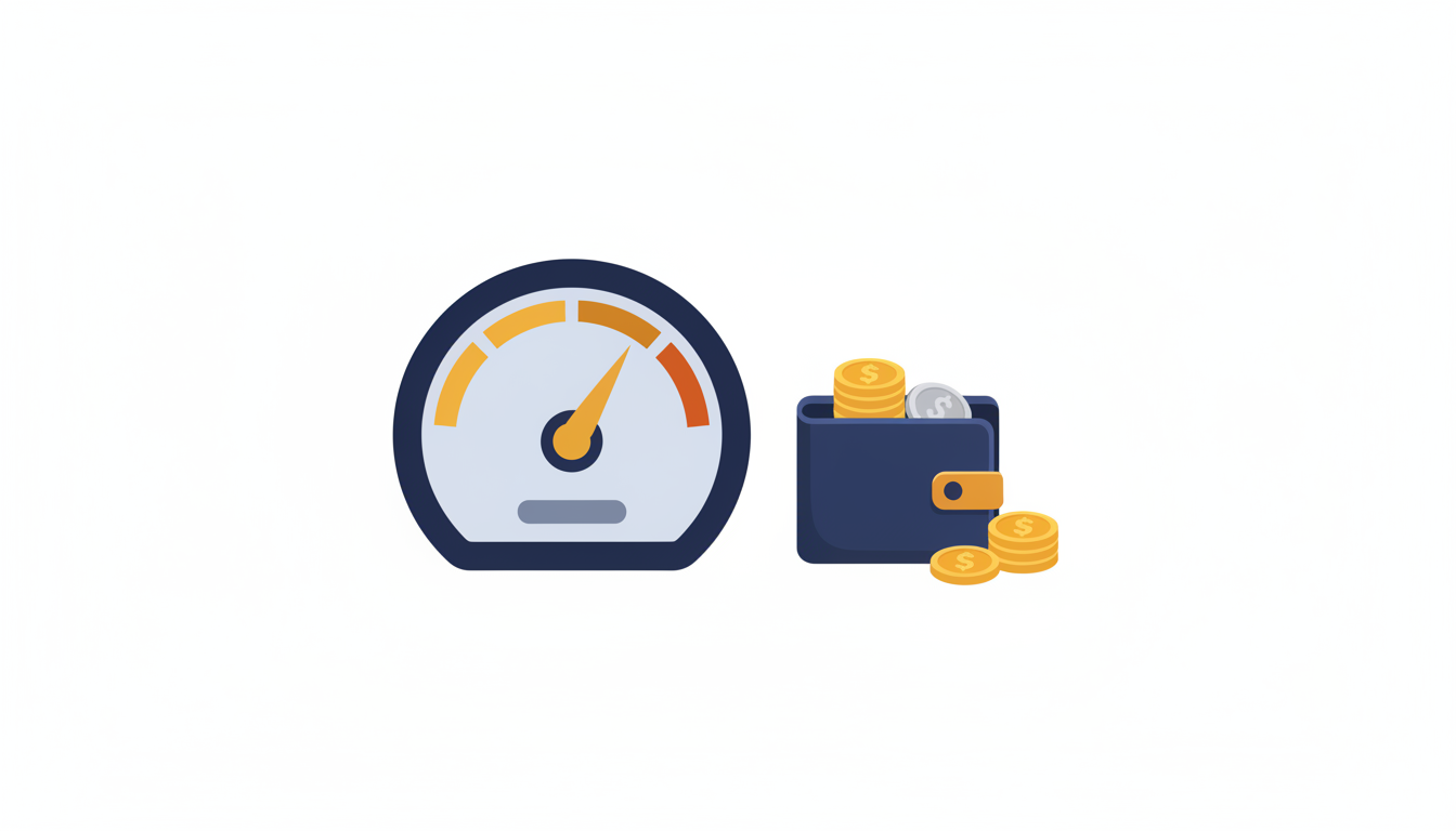 A usage meter and a wallet